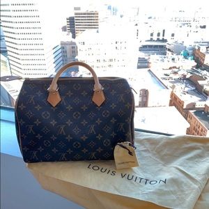 Monogram canvas Speedy 30, duster and orig receipt